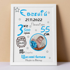 Метрика з фото малюка
